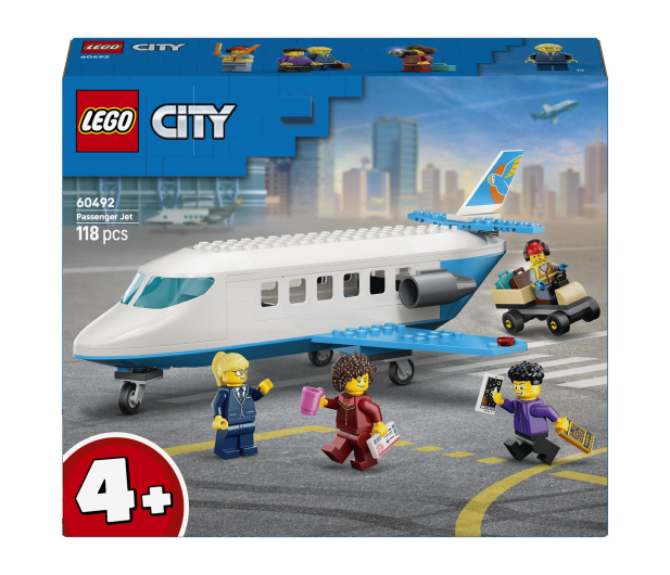 LEGO CITY 60492 Samolot pasażerski - 1529817 - zdjęcie